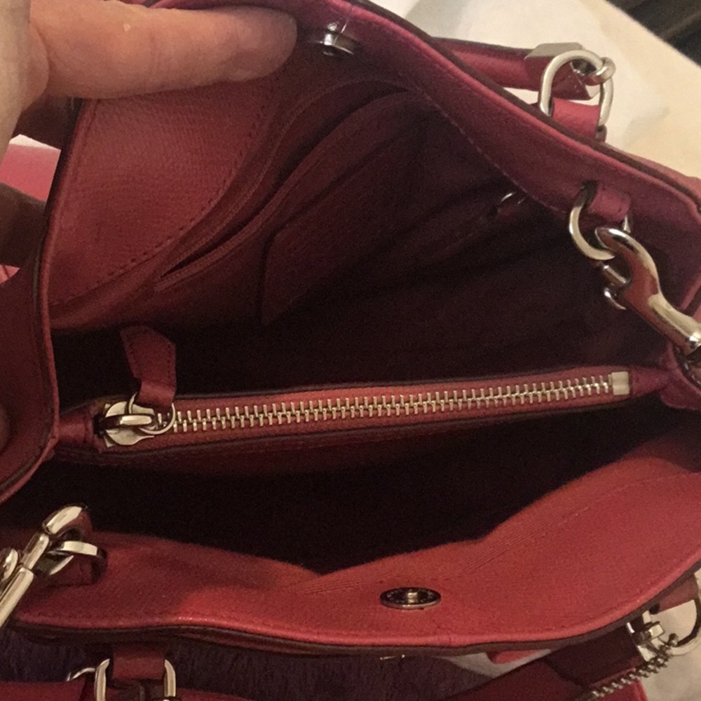 Coach Pink Satchel Bag - Picture 7 of 16